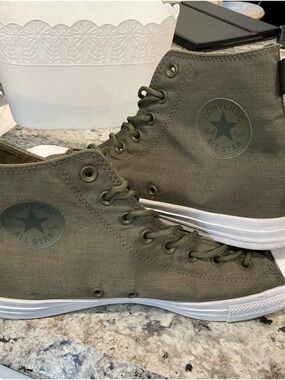 Converse Chuck Taylor All Star High olive green Cordura Men 10.5 W 12.5